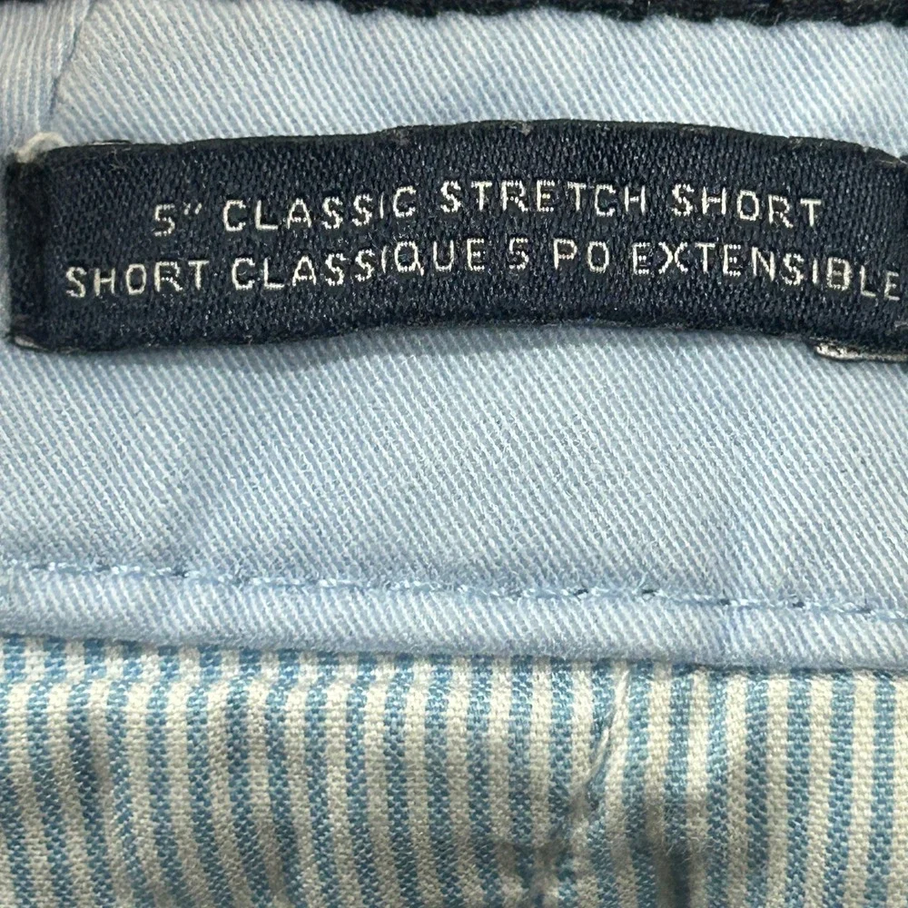 Tommy Hilfiger Womens Preppy Old Money Logo Embroidered Chino Shorts Blue 00